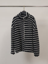 Veste peluche rayée zippée – SSG50751