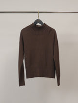 Pull col montant en maille côtelée – HY30709