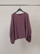 Pull en maille col bateau froncé – CA11840