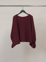 Pull en maille col bateau froncé – CA11840