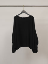Pull en maille col bateau froncé – CA11840