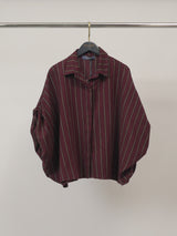 Chemise rayée à manches bouffantes – THS38726RG2