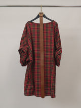 Robe ample à carreaux et manches bouffantes – THS35526QST1