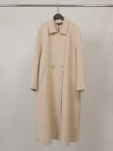 Manteau long en laine et cachemire à double boutonnage – DSY268853