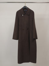 Manteau long en laine et cachemire à double boutonnage – DSY268853