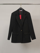 Blazer droit structuré à bouton unique – MJ2280