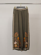 Pantalon satiné fluide à motif floral – KD9099VS-18H