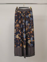 Pantalon fluide imprimé floral à taille élastiquée – KD7789VS-22