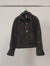 Veste en jean structurée à motif cachemire – CVA52610JC