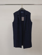 Veste sans manches structurée à double boutonnage – HY1877S