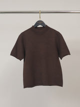 Pull en maille à manches courtes, col rond – DSY0355