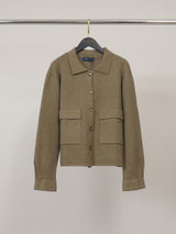 Veste en maille à poches plaquées – HY26036