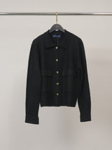 Veste en maille à poches plaquées – HY26036