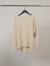 Pull oversize en maille chinée à coupe ample – HY13563
