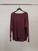 Pull oversize en maille chinée à coupe ample – HY13563