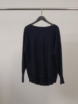 Pull oversize en maille chinée à coupe ample – HY13563