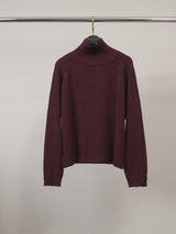 Pull en maille ample à col montant et poignets boutonnés – DSY9477