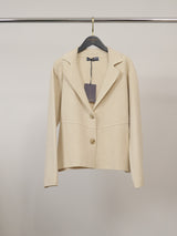Veste en maille cintrée à col tailleur et boutons – DSY9775