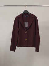 Veste en maille cintrée à col tailleur et boutons – DSY9775