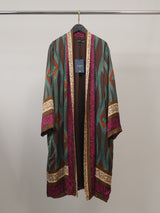 Kimono long satiné à imprimé baroque – KD88035VS-50