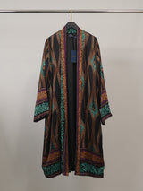 Kimono long satiné à imprimé baroque – KD88035VS-50