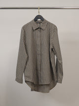 Chemise longue à petits carreaux et coupe ample – THS50320Q11