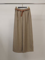 Pantalon large à pinces avec ceinture – THS78223FL1