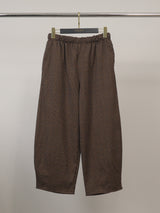Pantalon large à carreaux et taille élastiquée – THS67625PO1