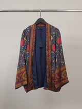 Veste kimono satinée à imprimé floral bohème – KD88033VS-48