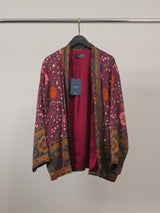 Veste kimono satinée à imprimé floral bohème – KD88033VS-48