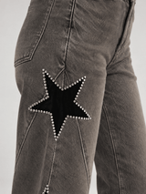 Jean large à étoiles strass – PF5432