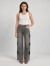 Jean large à étoiles strass – PF5432