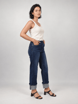 Jean taille haute à revers – SD1364-1