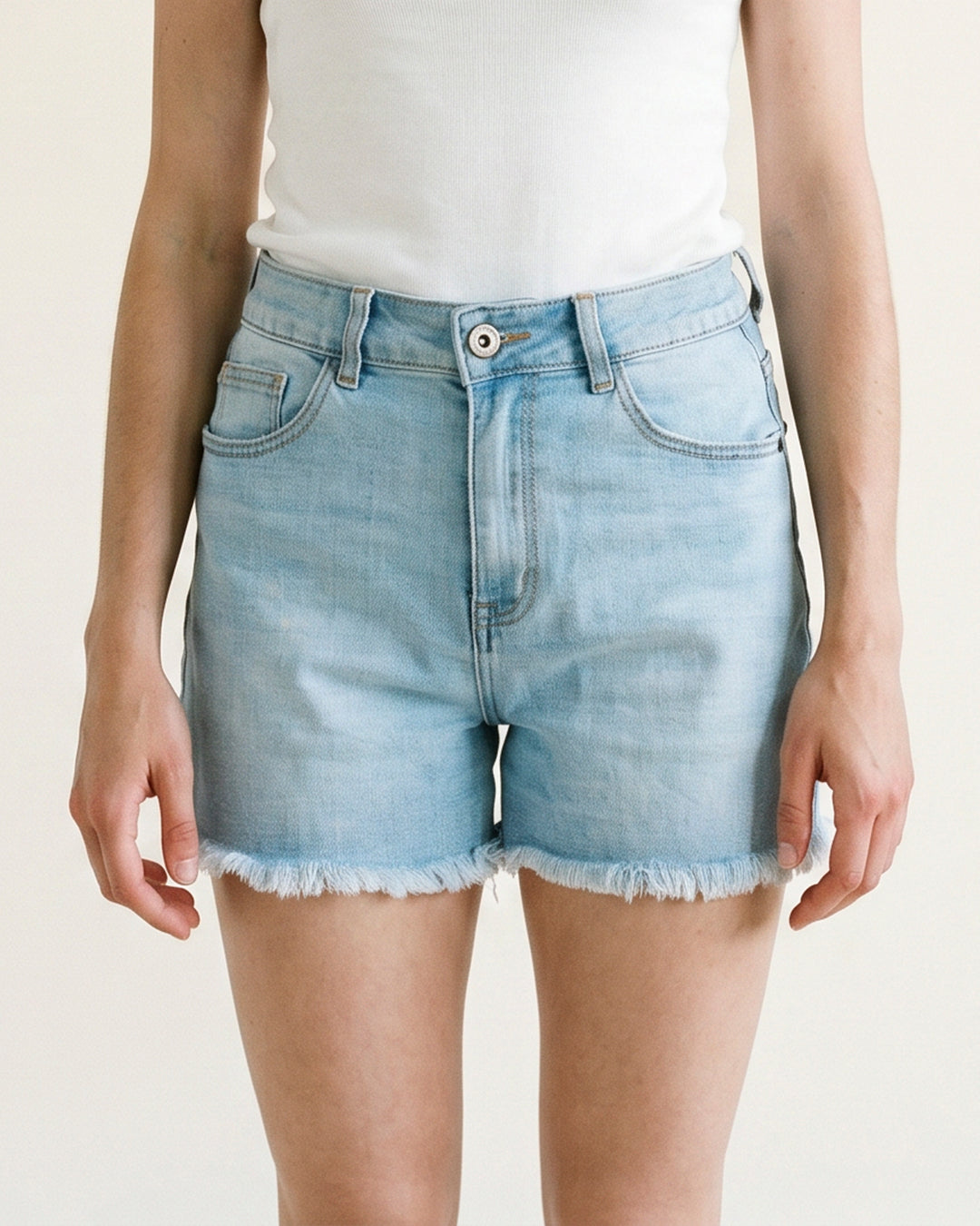 Short en denim coupe droite SD1682