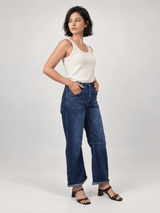 Jean large à revers – SD1702-1