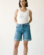 Load image into Gallery viewer, SD1726 Straight Cut Denim Shorts
