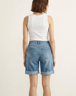 Load image into Gallery viewer, SD1726 Straight Cut Denim Shorts
