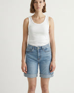 Load image into Gallery viewer, SD1726 Straight Cut Denim Shorts
