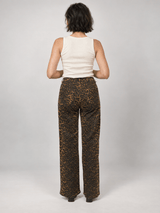 Pantalon jean léopard coupe droite – SD8055