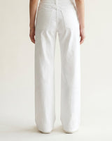 White wide-leg straight-cut jeans SD8057
