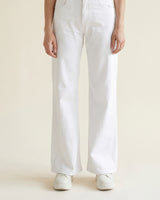 White wide-leg straight-cut jeans SD8057