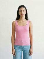 Load image into Gallery viewer, Sleeveless Ribbed Knit Tank Top, Slim Fit, SVD8006
