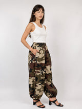 Pantalon ample camouflage à bas resserrés TDM08726-3