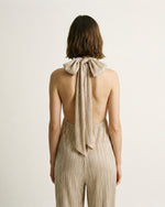 Load image into Gallery viewer, Sleeveless pleated jumpsuit with a fluid cut TDM20123-2
