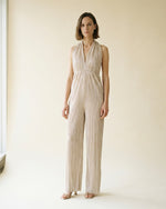 Load image into Gallery viewer, Sleeveless pleated jumpsuit with a fluid cut TDM20123-2
