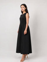 Robe sans manches à jupe volume TDM30126