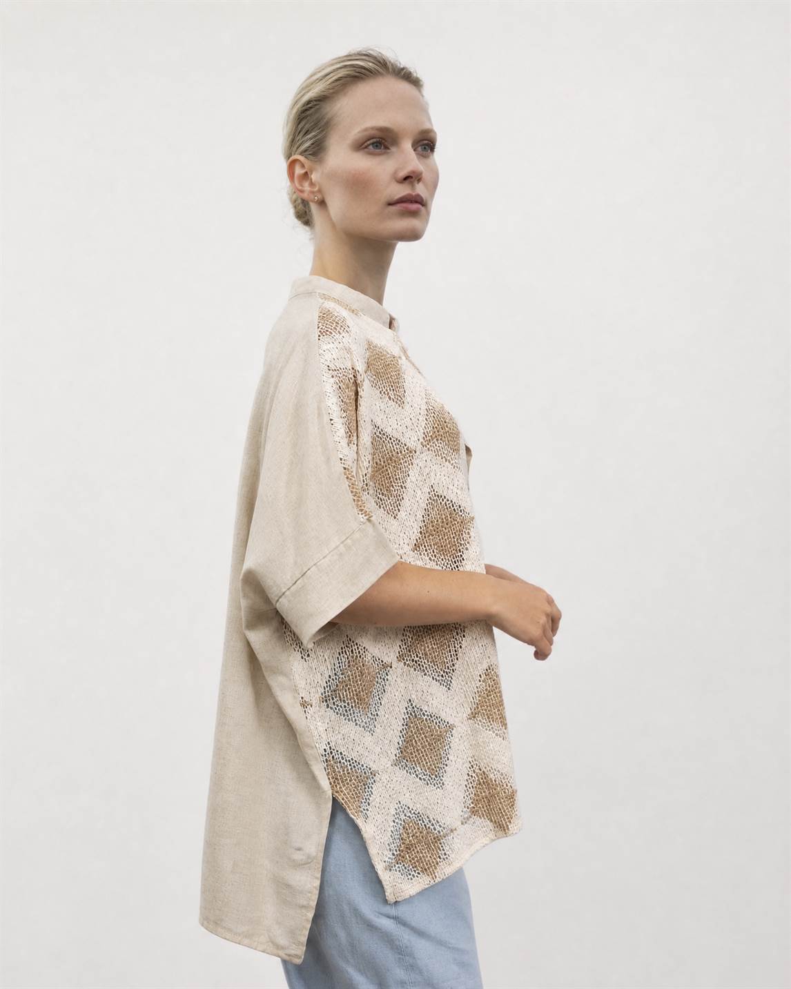 Blouse en lin tdm30821