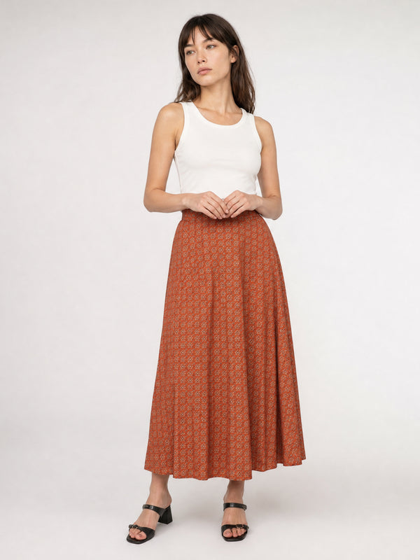 Jupe fluide en viscose TDM31919-29