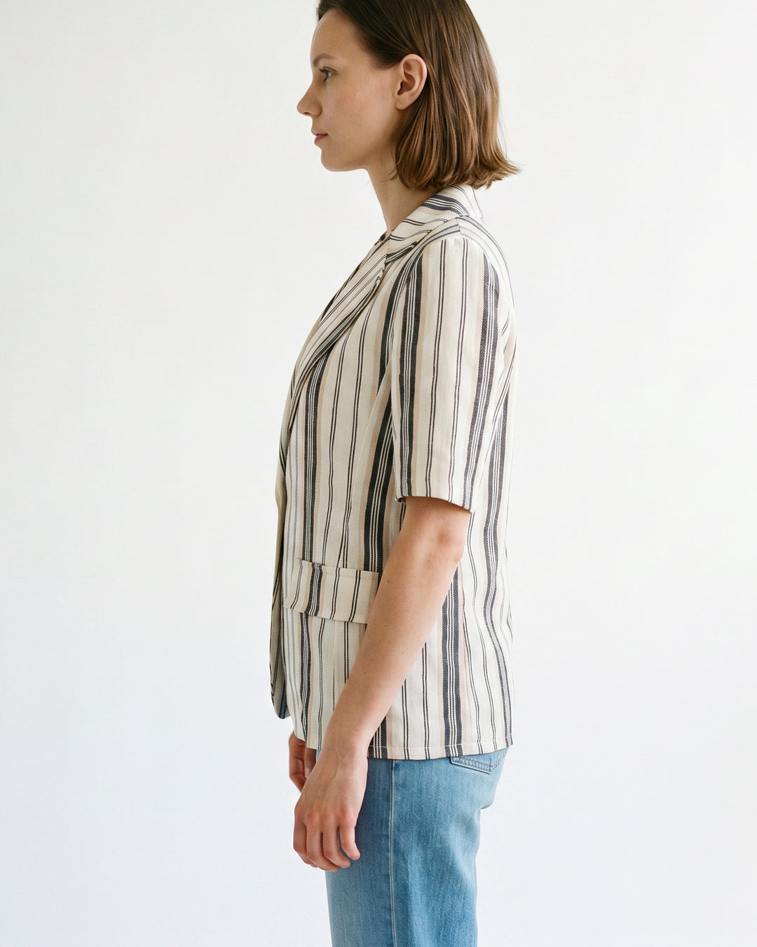 Veste rayée en coton TDM32125