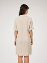 Robe en gaze de coton à poches plaquées TDM33526-2